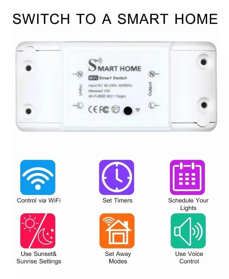 Smart Switch Interruptor Inteligente Wifi Google Home Alexa - Metacompras