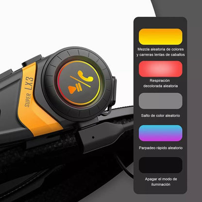Auriculares Bluetooth Para Casco De Motocicleta 1200mah - Metacompras