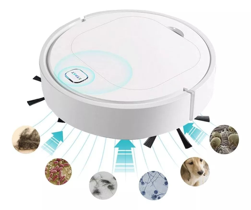 Aspiradora Robot Inteligente Recargable con Navegación Eficiente