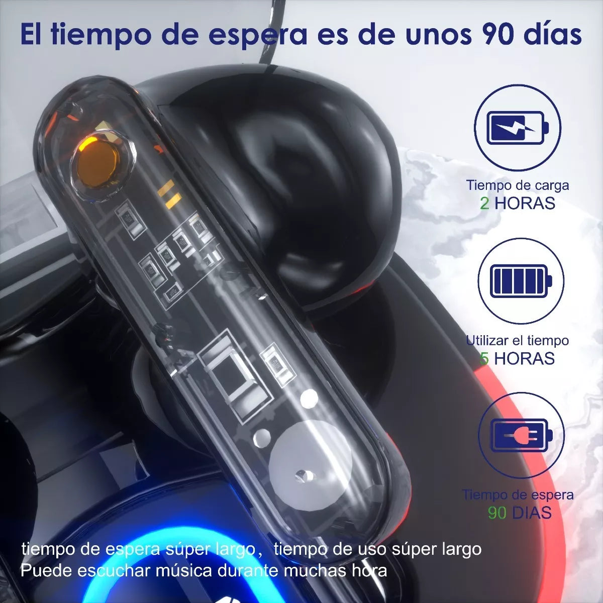 Auriculares Intrauditivos Bluetooth Para Música Gaming Ly80b - Metacompras