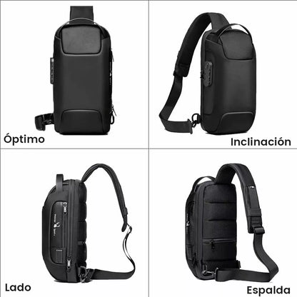 Bolso Bandoler De Pech Para Hom Con Puert De Carga Usb - Metacompras