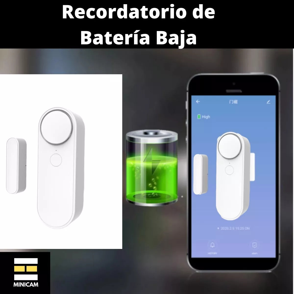 Sensor Puerta-ventana Wifi Con Alarma Sonora Inalámbrico - Metacompras