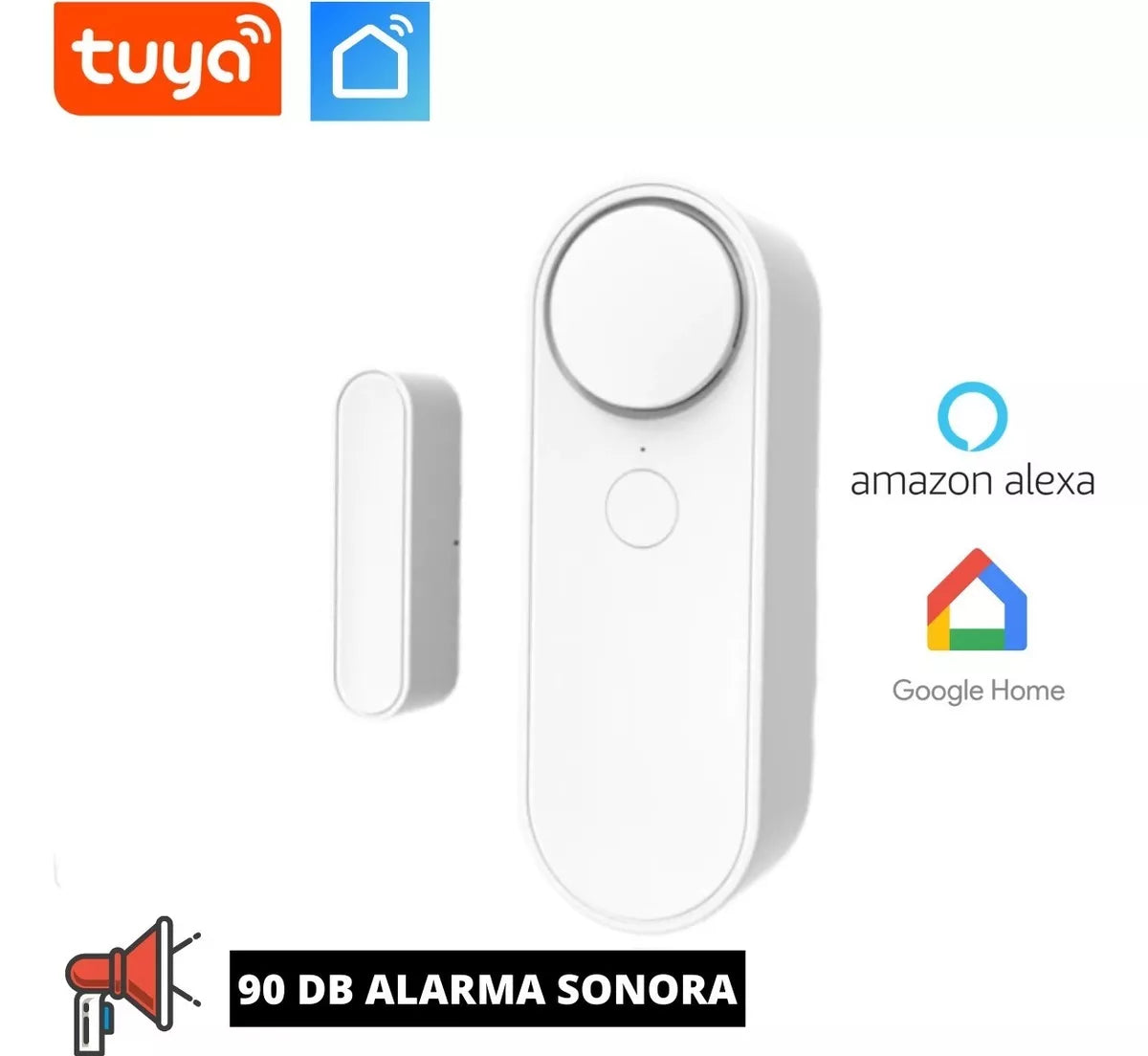 Sensor Puerta-ventana Wifi Con Alarma Sonora Inalámbrico - Metacompras