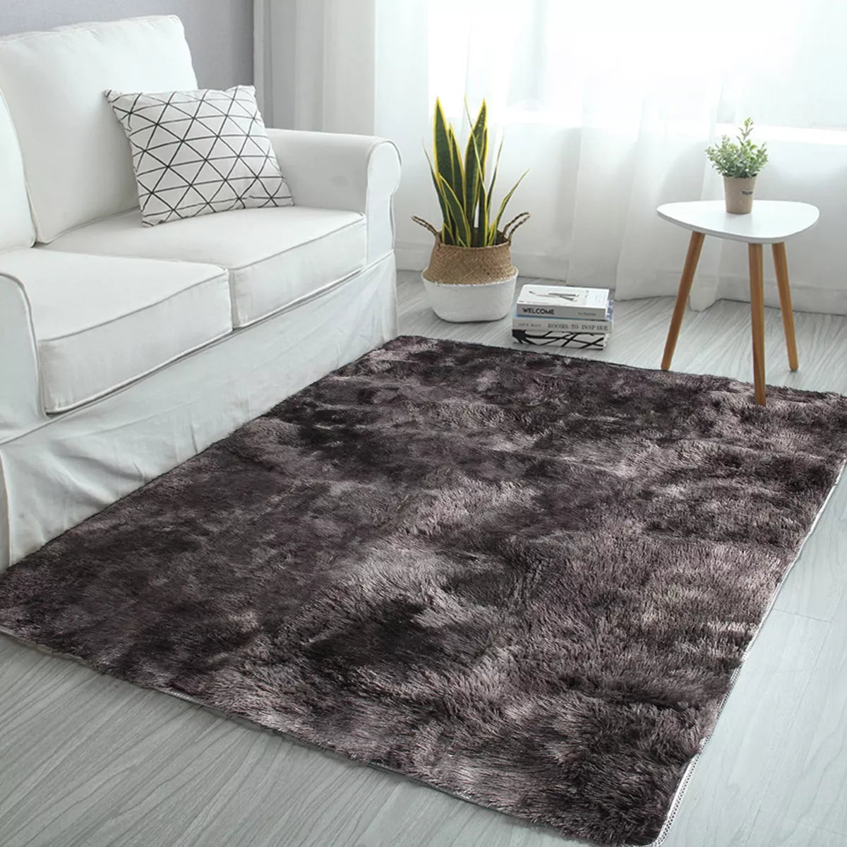 Alfombra Súper Suave De Piel Peluda Para Sala De Estar 160x2 - Metacompras