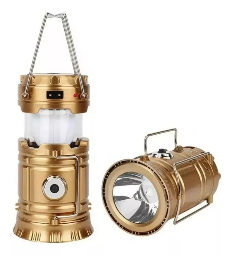 Lampara Camping Led Carga Solar Larga Vida Usb - Metacompras