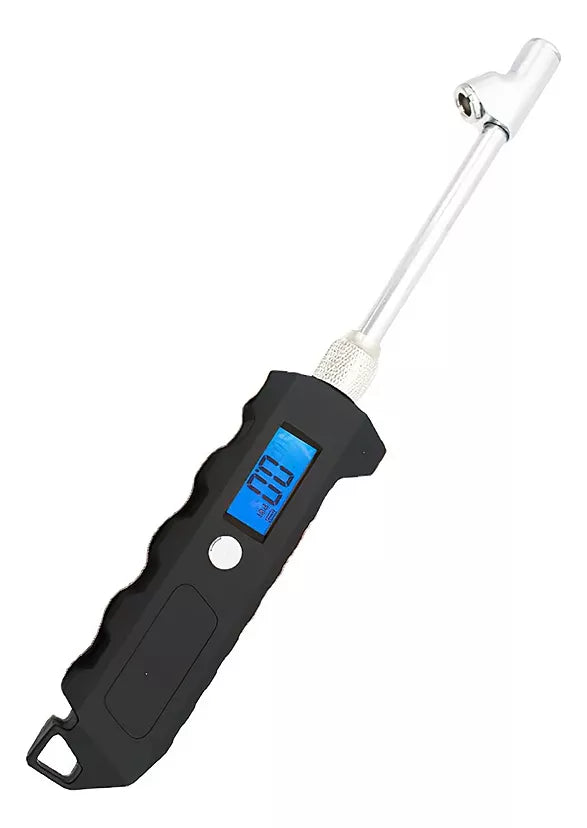 Neumático Manómetro Doble Rosca Con Pantalla Digital 230psi - Metacompras