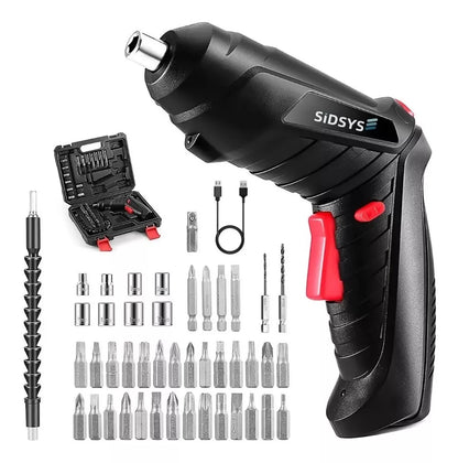 Destornillador Eléctrico Taladro Inalámbrico 3.6v, 47pcs - Metacompras