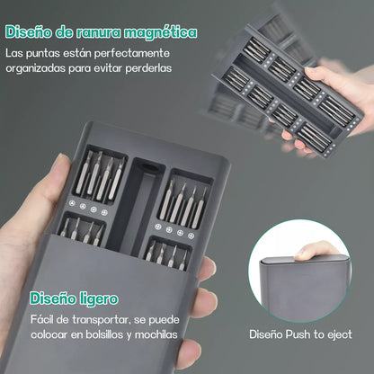 Kit de Desarmadores Eléctrico de Precisión 82 en 1 - Potente, Portátil y Magnético