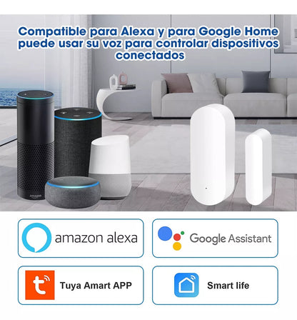 Sensor Inteligente Wifi Con Alarma De Seguridad Para Puertas - Metacompras