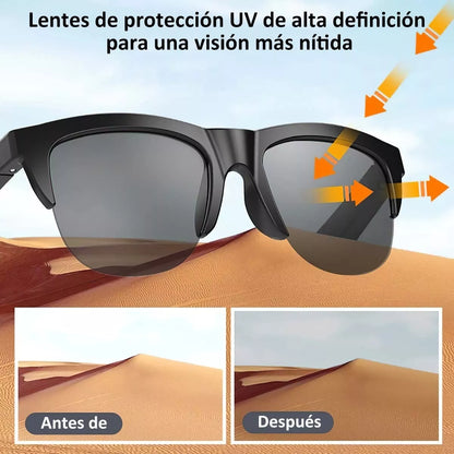 Lentes De Sol Gafa Bluetooth Con Micrófono Audio Inalámbrico - Metacompras