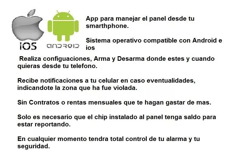 Alarma Casa-negocio Inalambrica Chip Gsm-linea Fija - Metacompras