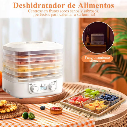 Deshidratador de Alimentos con 5 Bandejas - Secado Eficiente y Saludable - Metacompras