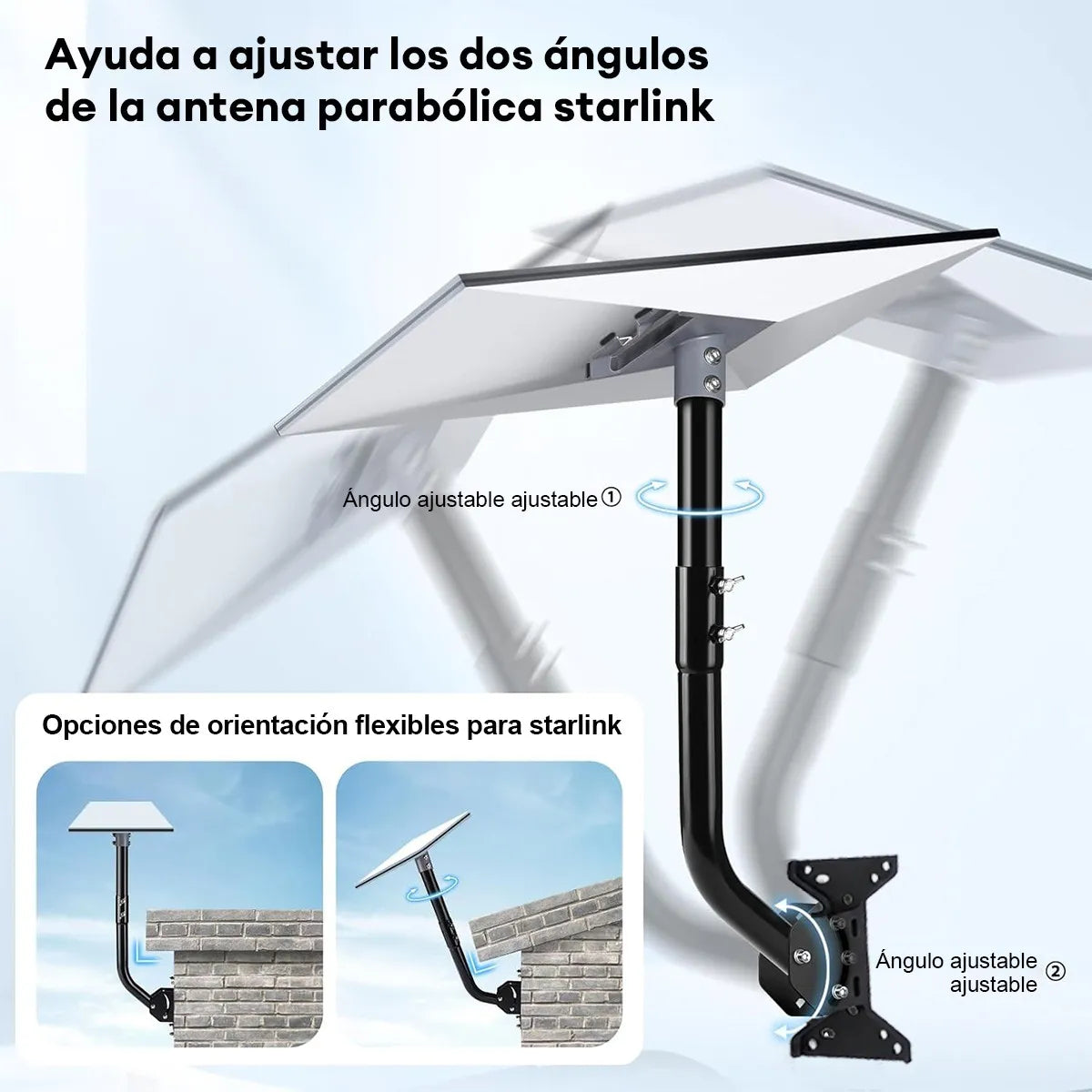 Kit Completo de Soporte para Antena Starlink V4 - Instalación Sencilla - Metacompras