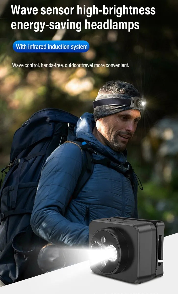 Cámara de Acción HD 1080p con Lámpara LED - Grabación Versátil