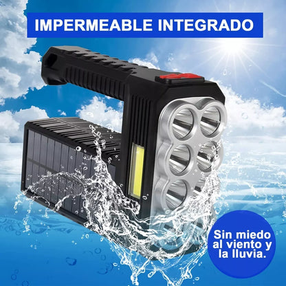Lampara Táctica 15000 Lm 8led Recargable Solar Usb - Metacompras