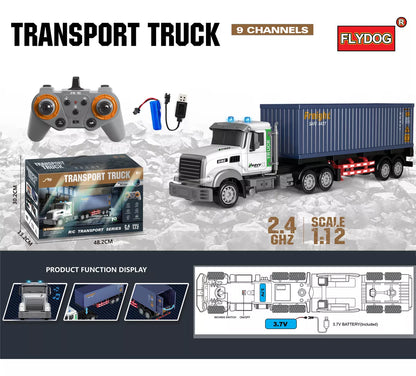 Camión de Carga RC 1/12 – Control Remoto, Alta Potencia y Diversión Durable