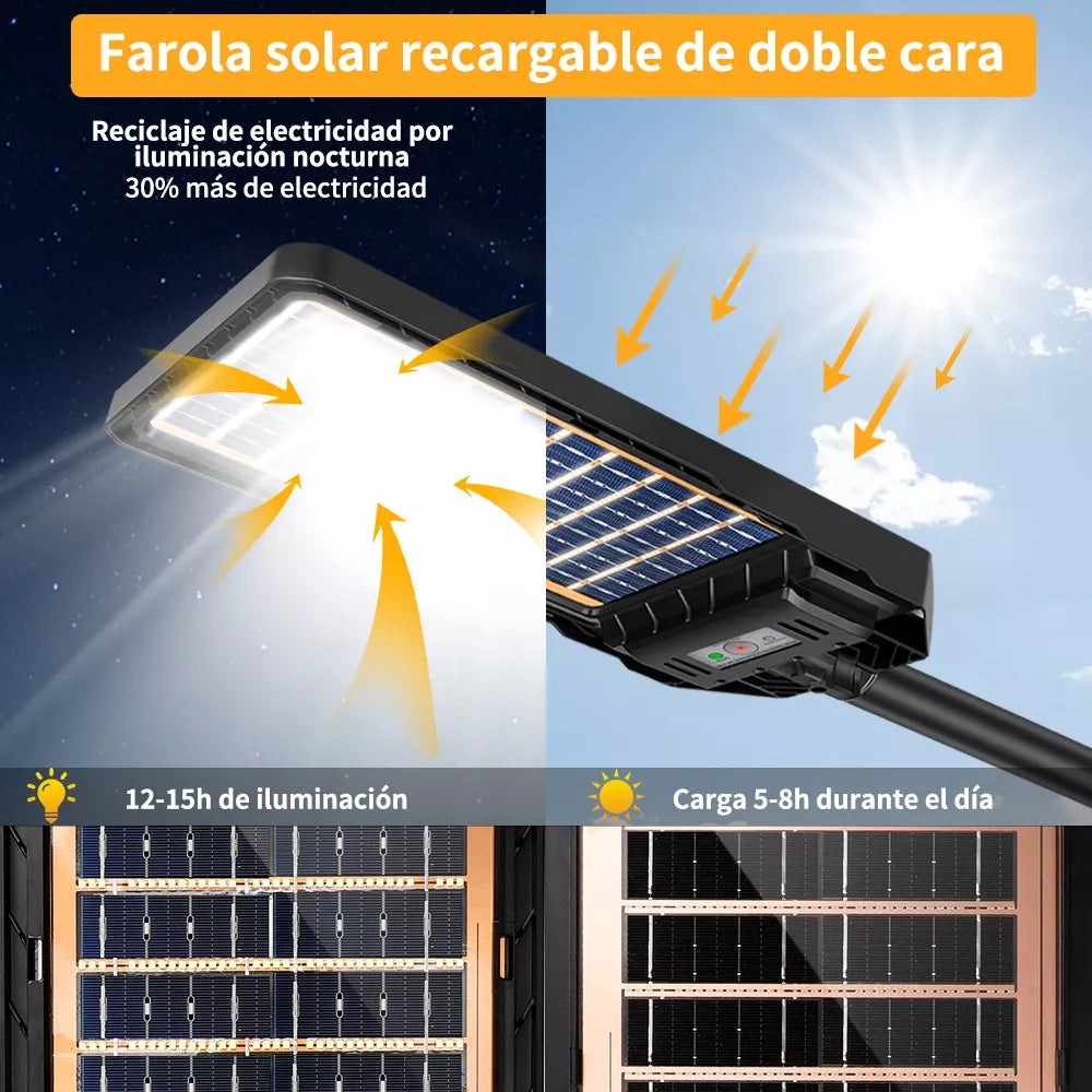 Lámpara Led Solar Suburbana Ultrafino Exterior 400w