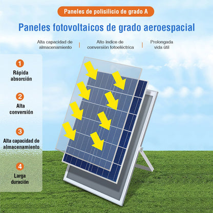 Lámpara LED Solar 300W para Alumbrado Público - Resistente al Agua y Control Remoto