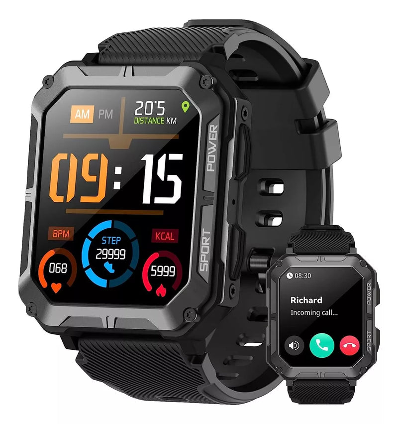 Reloj Inteligente Skmei 1.83 Militar Deportivo Impermeable - Metacompras