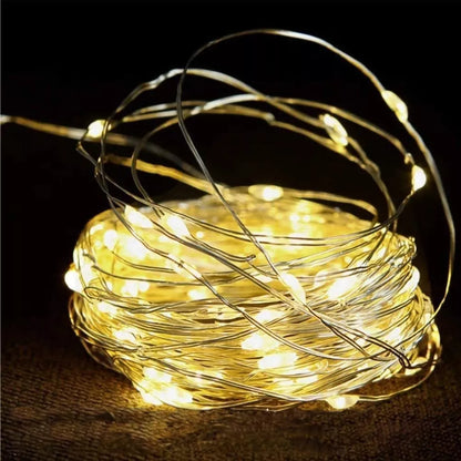 Led Solar Cadena Luces Navidad Decoración Exterior 20m 200led - Metacompras