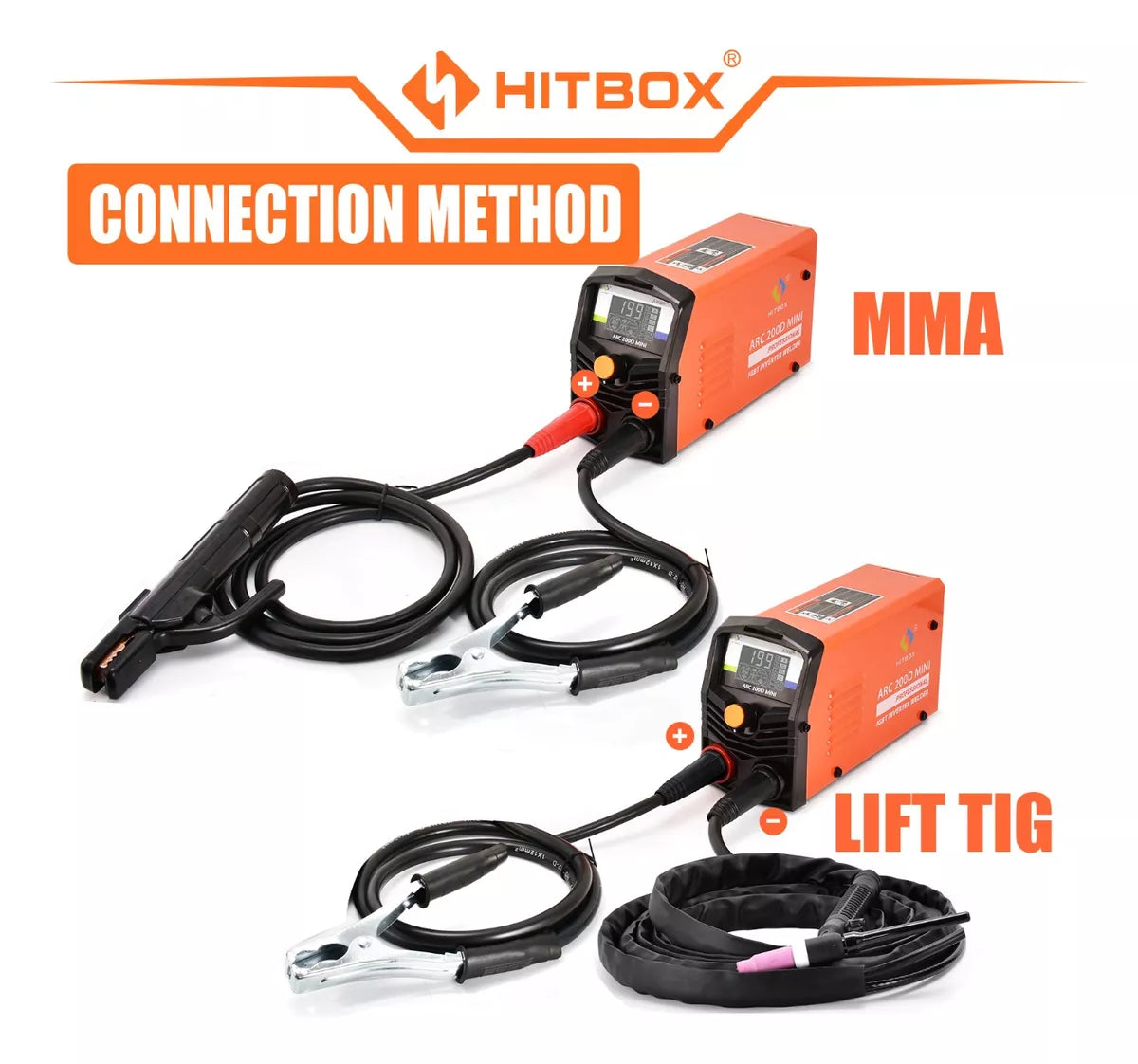 Soldadora Inverter Hitbox Igbt 110/220v 200a - Metacompras