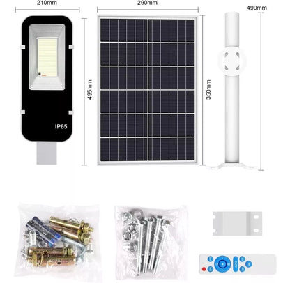Lámpara Led Solar Luminaria Suburbana Alumbrado Publico 200w - Metacompras