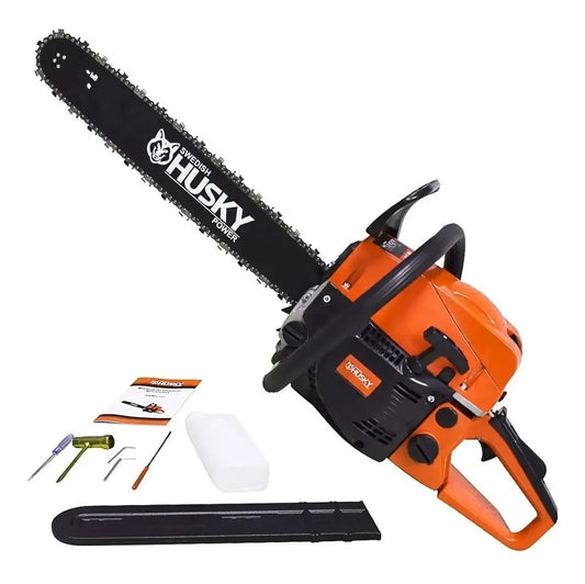 Motosierra A Gasolina Swedish Husky Power Semiprofesional 52cc Hkm5220 2.5hp - Metacompras