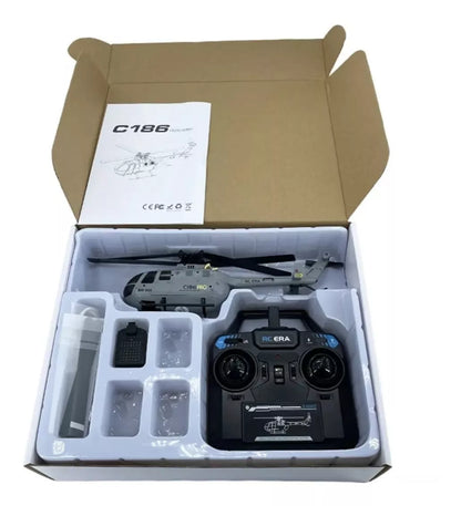Helicóptero RC C186 con Giroscopio de 6 Ejes - Vuelo Ultra Estable y Preciso