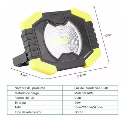 Lámpara De Camping Led Portátil Solar Lámpara Recargable - Metacompras