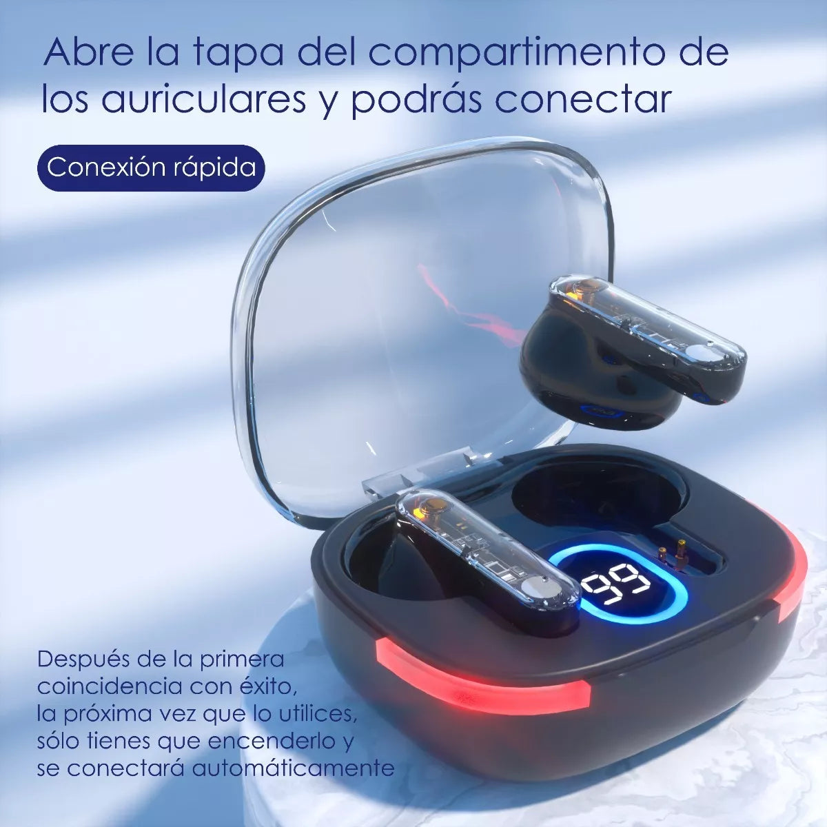 Auriculares Intrauditivos Bluetooth Para Música Gaming Ly80b - Metacompras