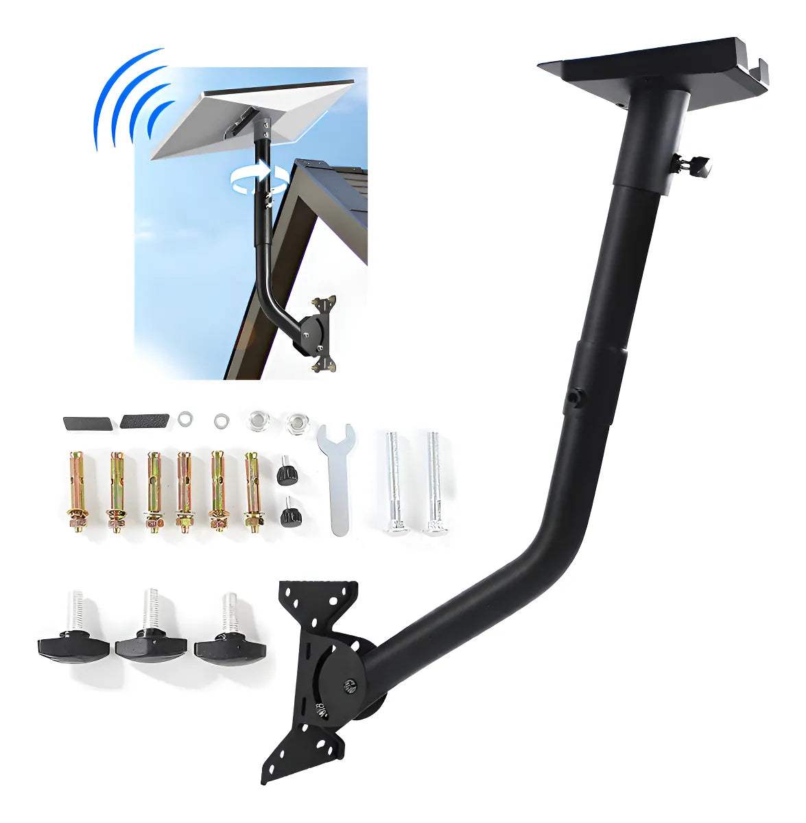 Kit Completo de Soporte para Antena Starlink V4 - Instalación Sencilla