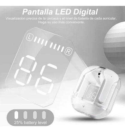 Auricular Audífonos Inalámbricos Bluetooth De Transparente - Metacompras
