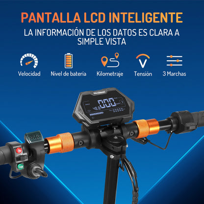 Scooter Eléctrico Plegable M4 600W | Autonomía de 30 km y 45 km/h