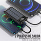 Power Bank Batería Portátil Solar Digital Led 12800mah