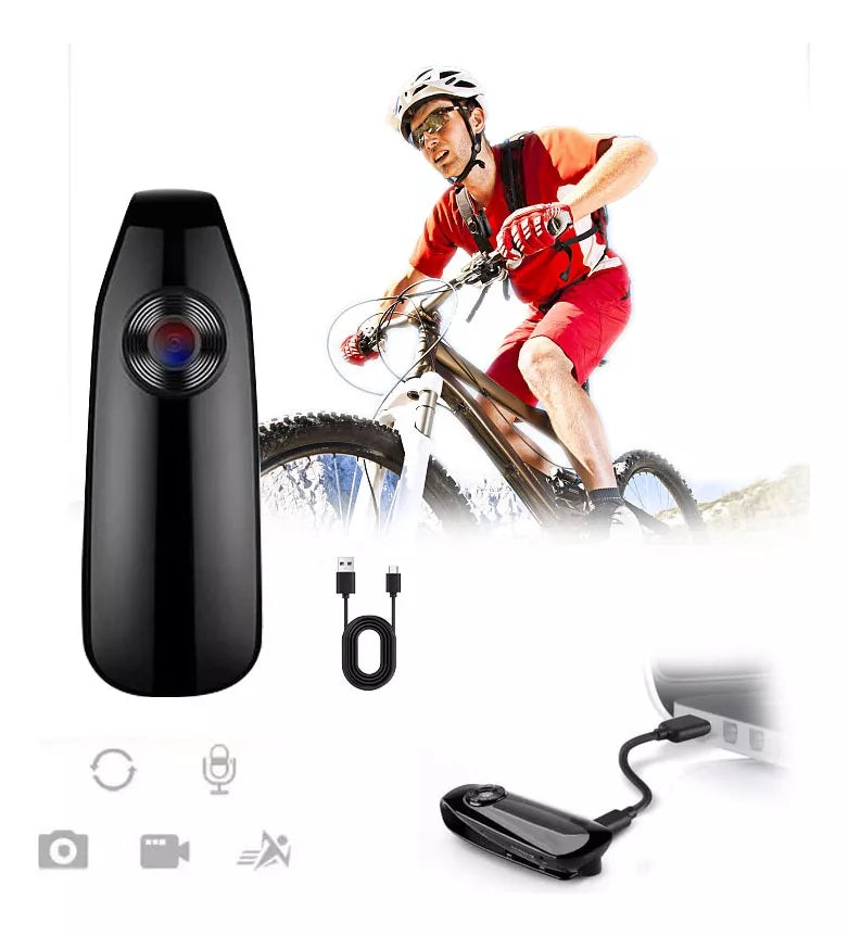 Cámara Deportiva Compacta HD 1920 con Grabación Continua y Detección de Movimiento