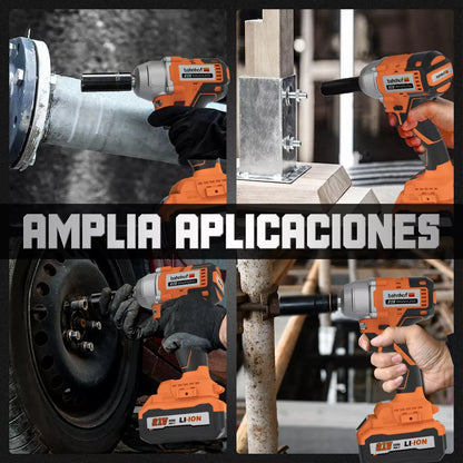 Llave De Impacto Pistola Inalámbrico Motor Sin Escobillas - Metacompras