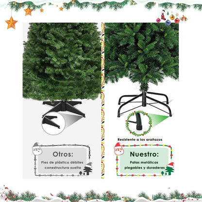 Árbol de Navidad 1.8M con 900 Ramas Frondosa Fantástica