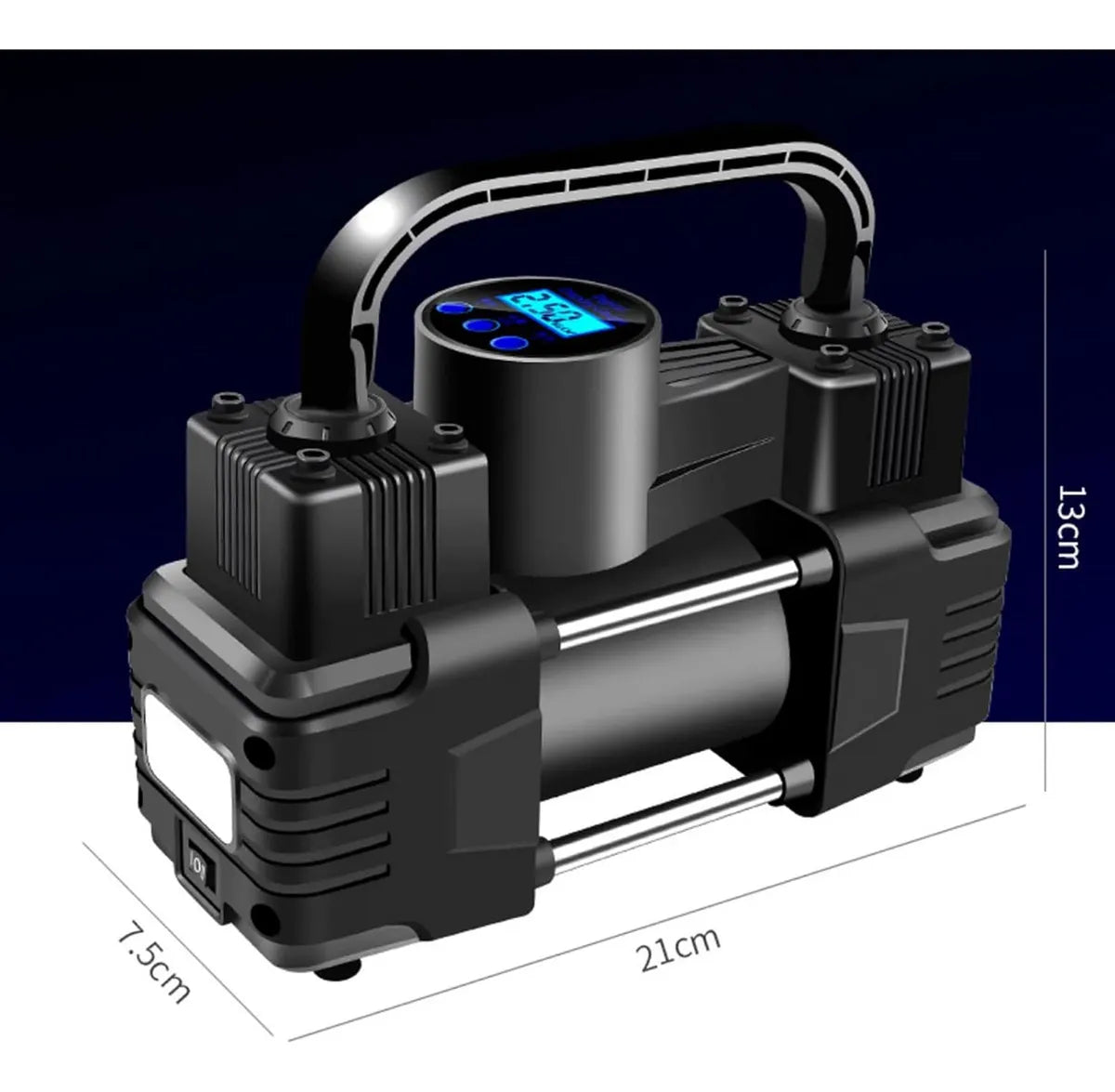 Compresor Inflador de Alta Potencia para Auto y Moto - Rápido y Eficiente