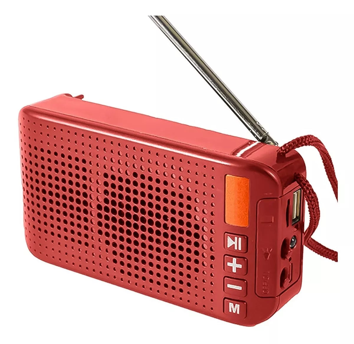 Bocina Portátil Bluetooth Solar con Radio FM y Linterna LED