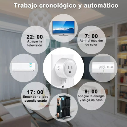 Pack de 4 Enchufes Inteligente Wifi Smart Plug Para Alexa Google Home - Metacompras