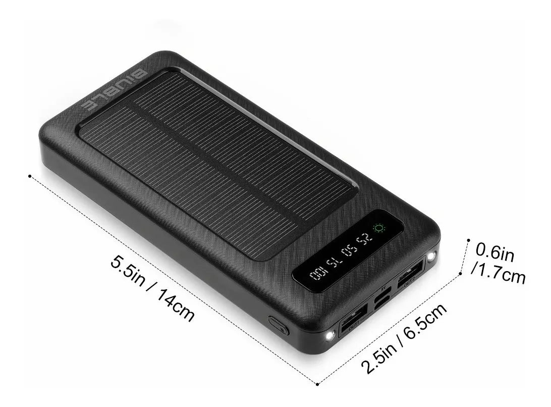 Power Bank Batería Portátil Solar Digital Led 12800mah – Metacompras