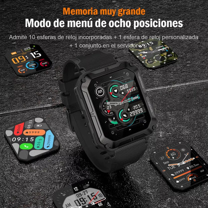 Reloj Inteligente Skmei 1.83 Militar Deportivo Impermeable - Metacompras