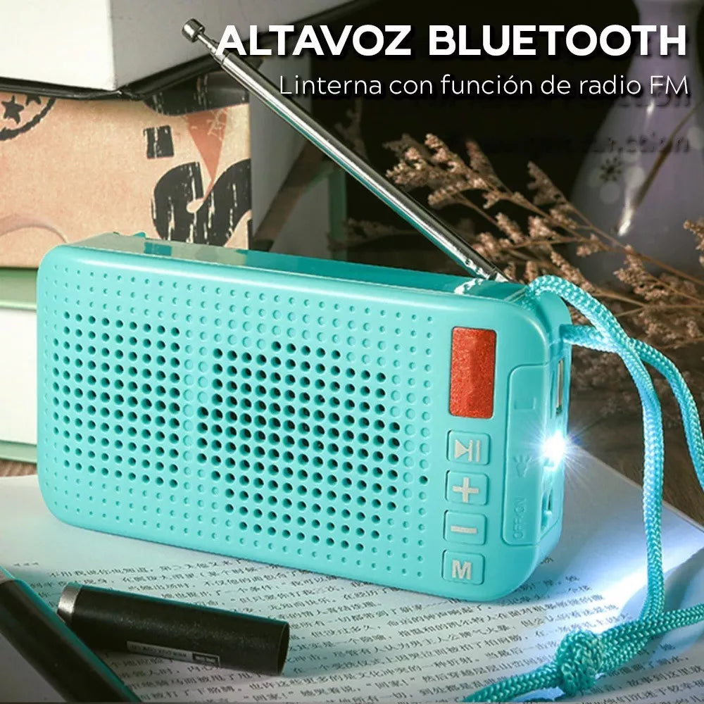 Bocina Lampara Portatil Carga Panel Solar Bluetooth Radio - Metacompras