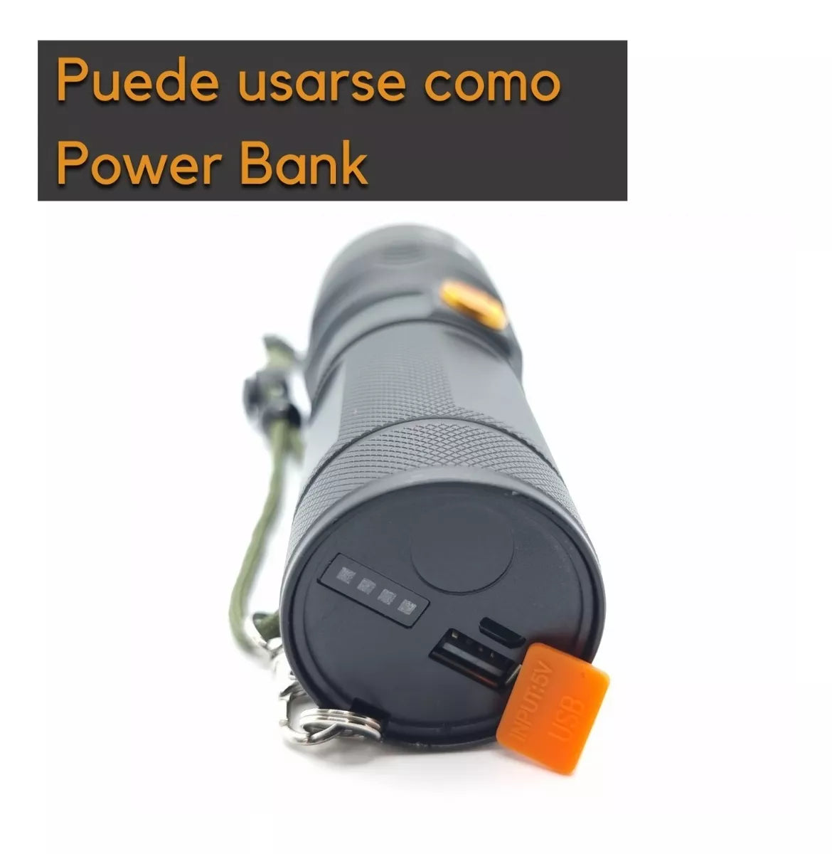 Lampara Táctica Ultra Potente 20,000 Lúmenes Con Power Bank