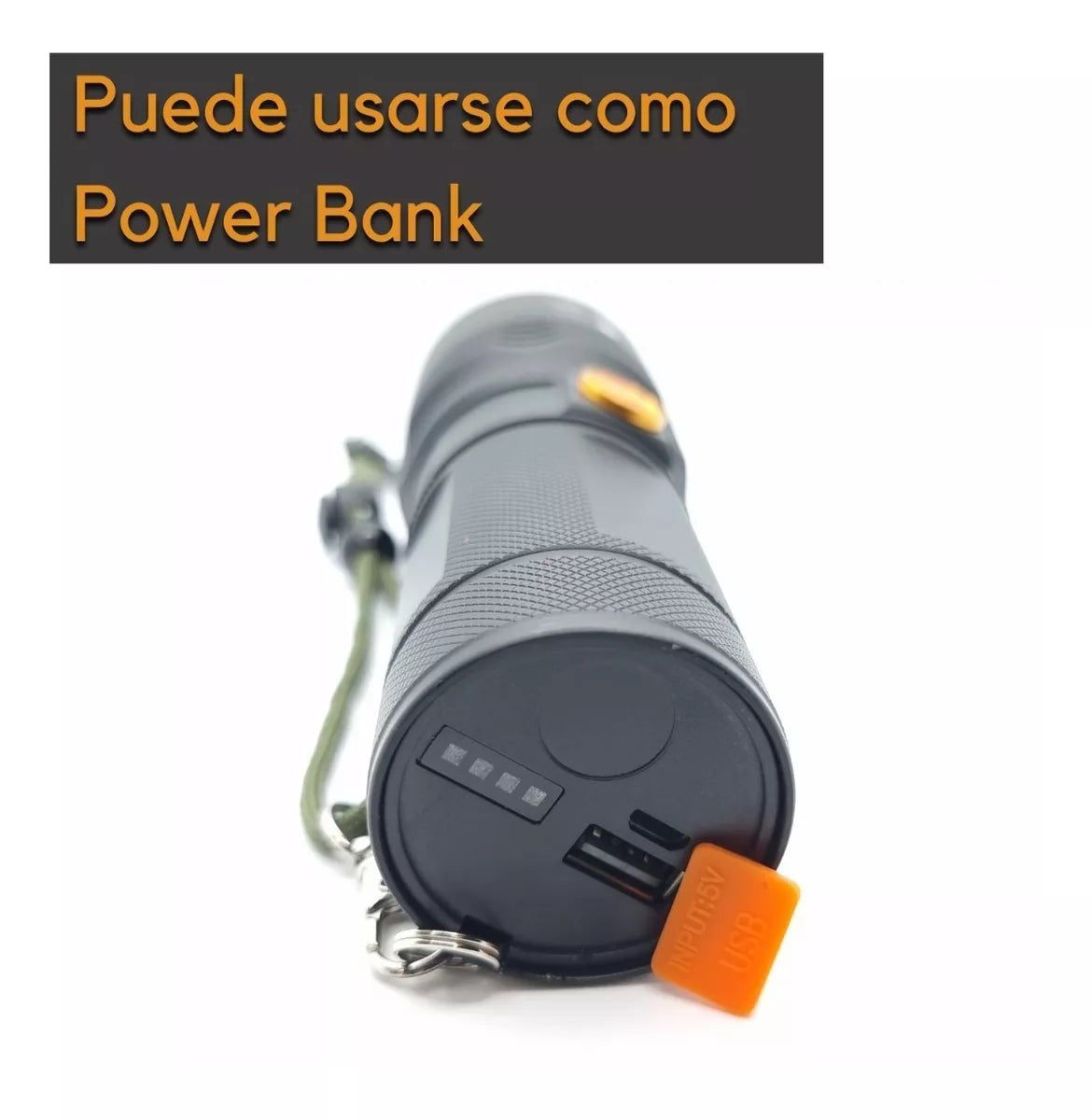 Lampara Táctica Ultra Potente 20,000 Lúmenes Con Power Bank - Metacompras