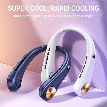 Ventilador Cuello Portátil Silencioso Usb Recargable Nuevo - Metacompras