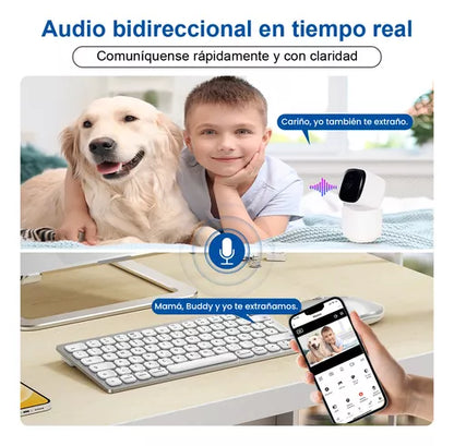 Cámara Domo WiFi 2MP Full HD con Visión Nocturna y Audio Bidireccional