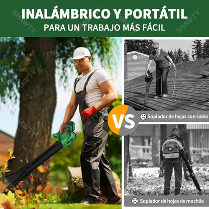 Sopladora Inalámbrica Shawty 20V - 2 Baterías + 6 Velocidades Ajustables