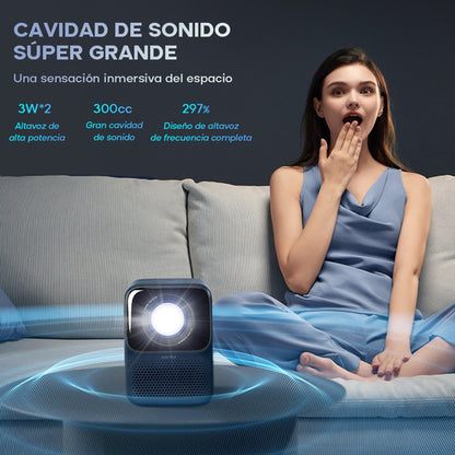 Proyector Wanbo T2 Max 450 ANSI, 1080P FHD, Android 9.0, Compacto y Potente