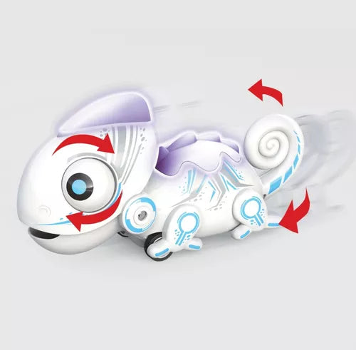 Camaleón Robótico Interactivo Y Control Remoto Ycoo Silverit Color Blanco - Metacompras